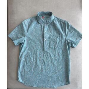 Chubbies Tiny Oysters Blue and Pink Performance Polo Size Small